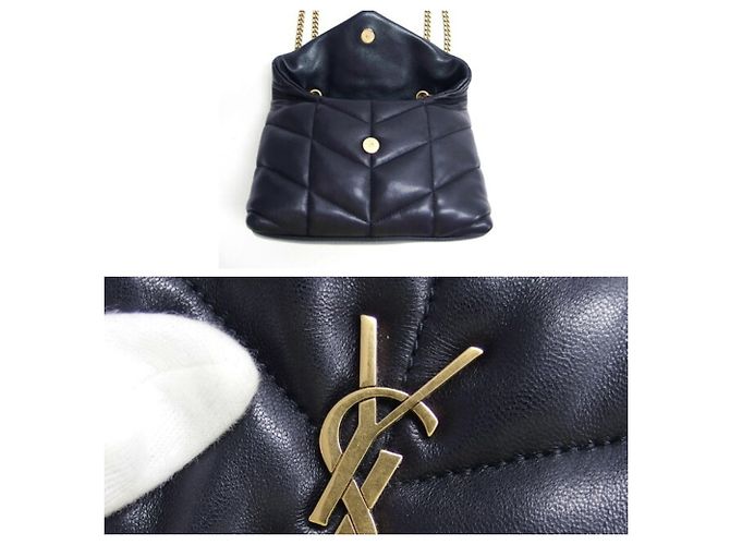 Borsa a tracolla Saint Laurent Paris Loulou Puffer in agnello - vista 6