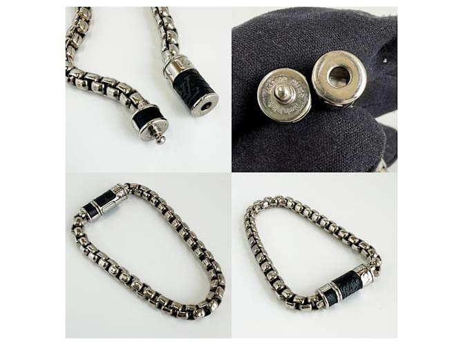 Bracciale Charm Louis Vuitton - Monogram Eclipse Monogramma - vista 4