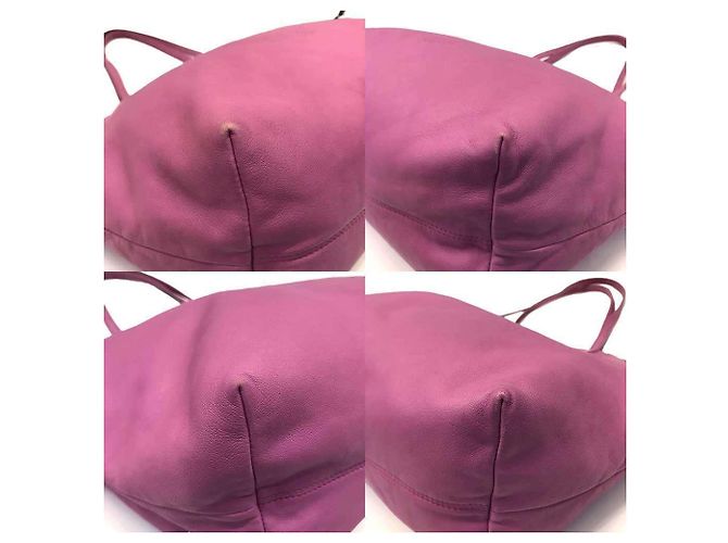 Bolso Tote Loewe de piel nappa rosa - vista 3