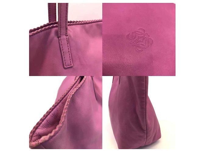 Bolso Tote Loewe de piel nappa rosa - vista 5