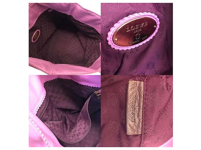 Bolso Tote Loewe de piel nappa rosa - vista 6