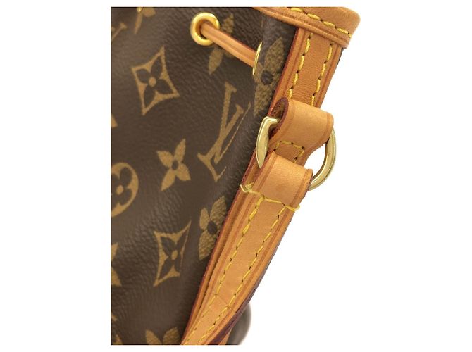 Noe Borsa a Spalla Louis Vuitton Monogram Nano Noé Marrone Monogramma - vista 6