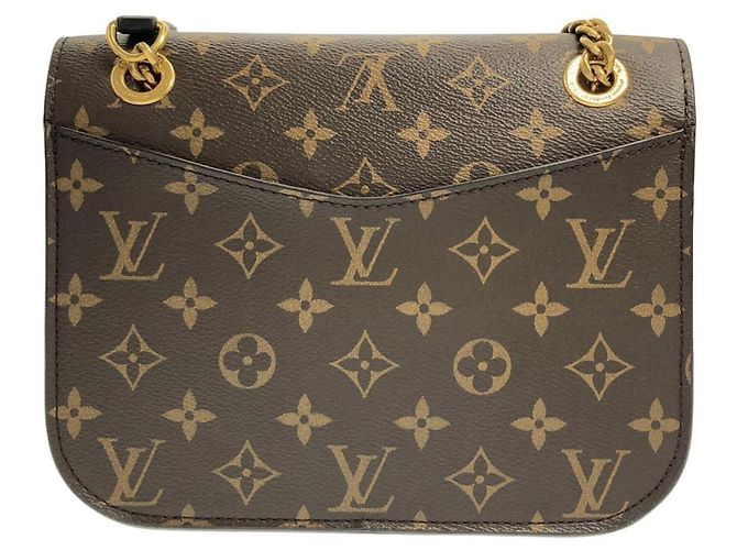 Borsa a Spalla Louis Vuitton Monogram Passy Marrone Monogramma - vista 2