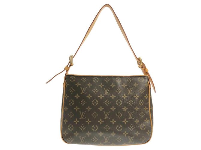 Borsa a Spalla Louis Vuitton Monogram Hudson GM Marrone Monogramma - vista 2