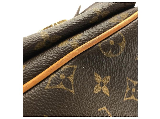Borsa a Spalla Louis Vuitton Monogram Hudson GM Marrone Monogramma - vista 3