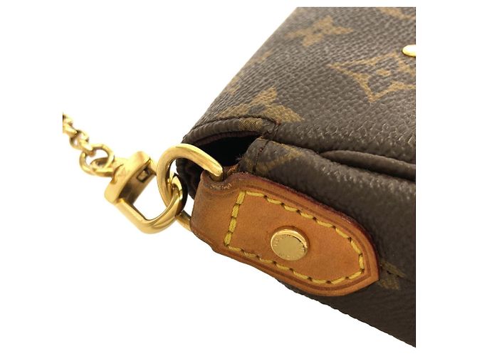 Borsa a Spalla Louis Vuitton Monogram Favorite PM Marrone Monogramma - vista 6