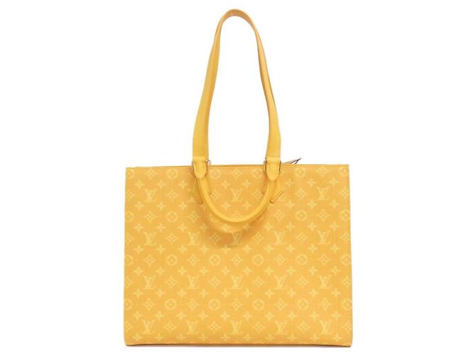 Bolsa Louis Vuitton Monogram Heritage Sac Plat 24H Amarelo Monograma - vista 2