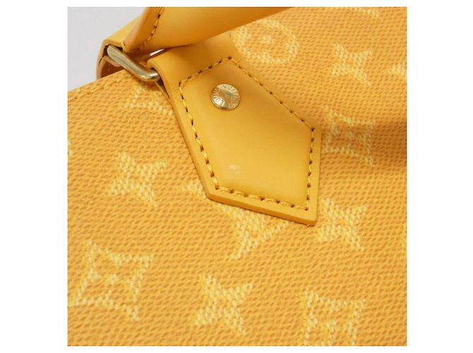 Bolsa Louis Vuitton Monogram Heritage Sac Plat 24H Amarelo Monograma - vista 4