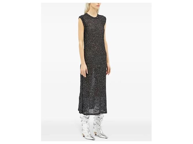 MSGM Midikleid Schwarz mit Pailletten - Ansicht 6