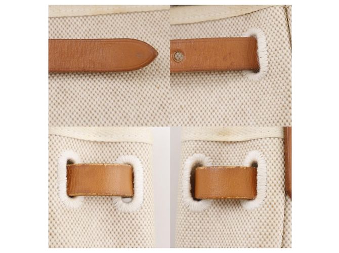 Hermès Hermes Herbag PM Schultertasche Schwarz Beige - Ansicht 10