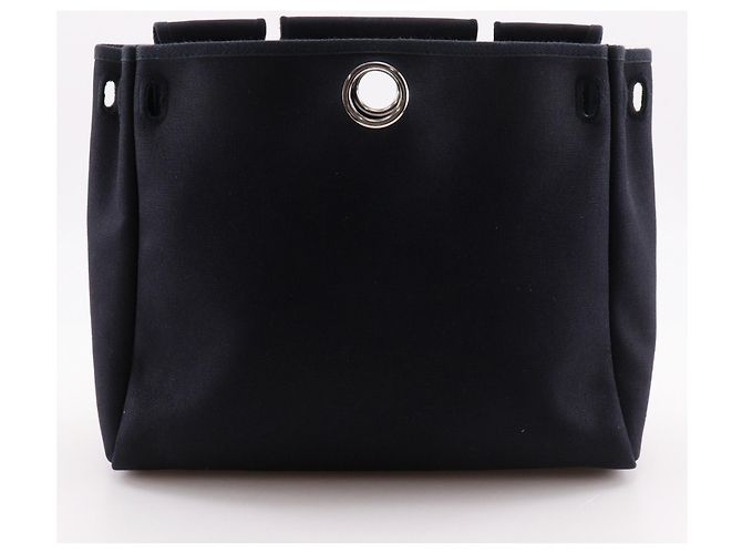 Hermès Hermes Herbag PM Schultertasche Schwarz Beige - Ansicht 15