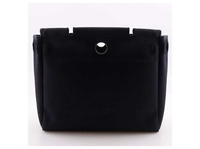 Hermès Hermes Herbag PM Schultertasche Schwarz Beige - Ansicht 16