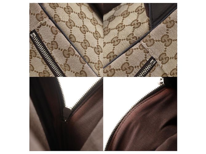 Gucci Brown GG Canvas Backpack - view 10