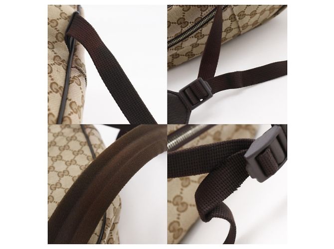 Gucci Brown GG Canvas Backpack - view 11