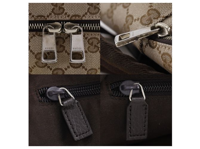 Gucci Brown GG Canvas Backpack - view 12