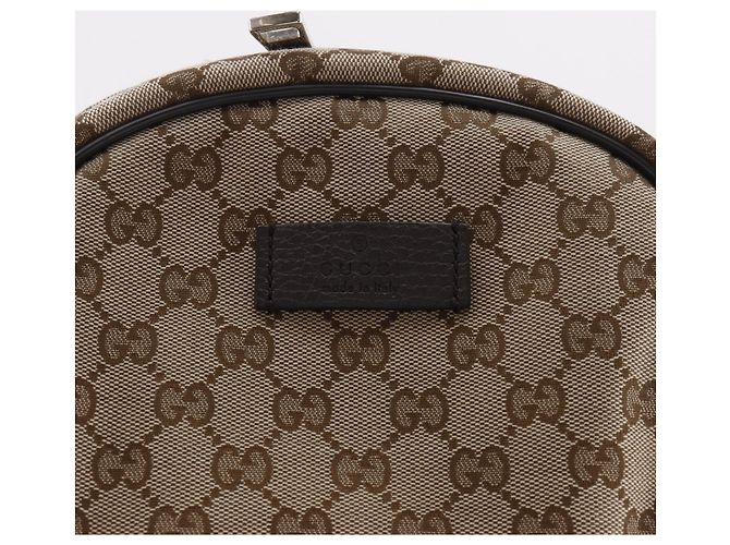 Gucci Brown GG Canvas Backpack - view 13