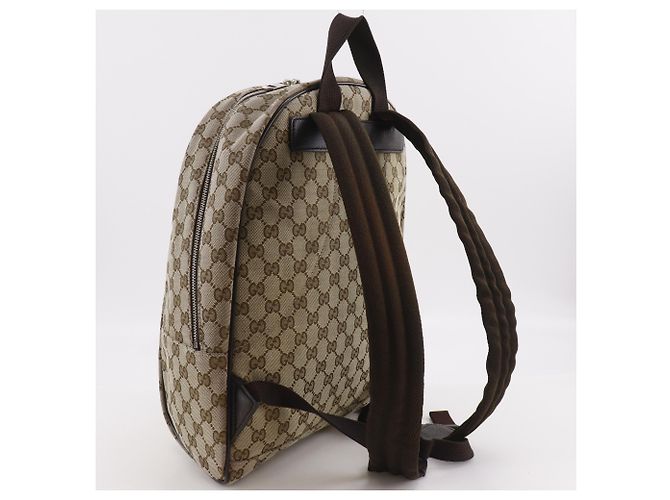 Gucci Brown GG Canvas Backpack - view 3