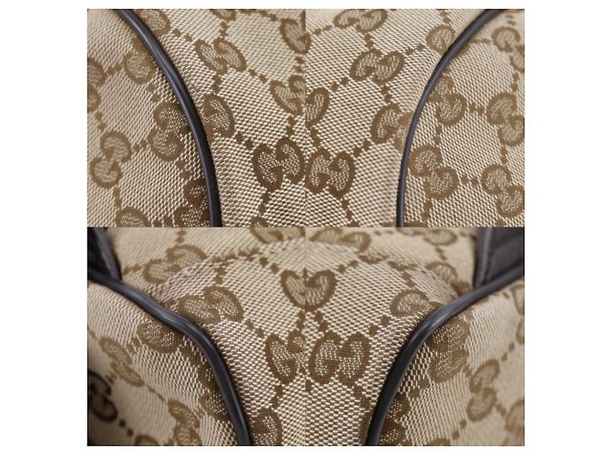 Gucci Brown GG Canvas Backpack - view 4