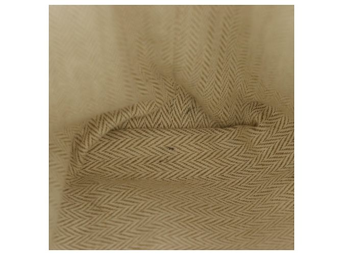 Hermès Pochette Hermes Foolby 20 in Beige Toile Chevron - vista 6
