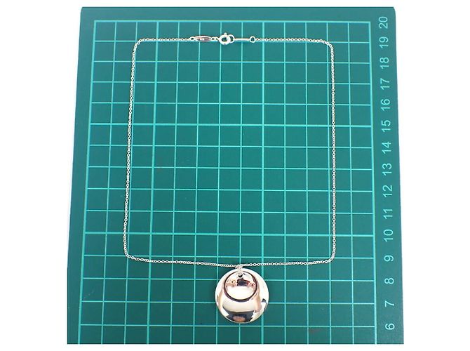 Collana con pendente rotondo in argento 925 Tiffany & Co. - vista 10