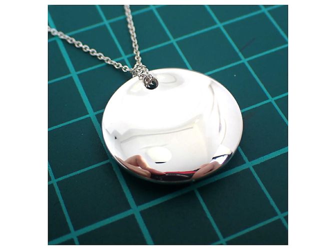 Collana con pendente rotondo in argento 925 Tiffany & Co. - vista 11