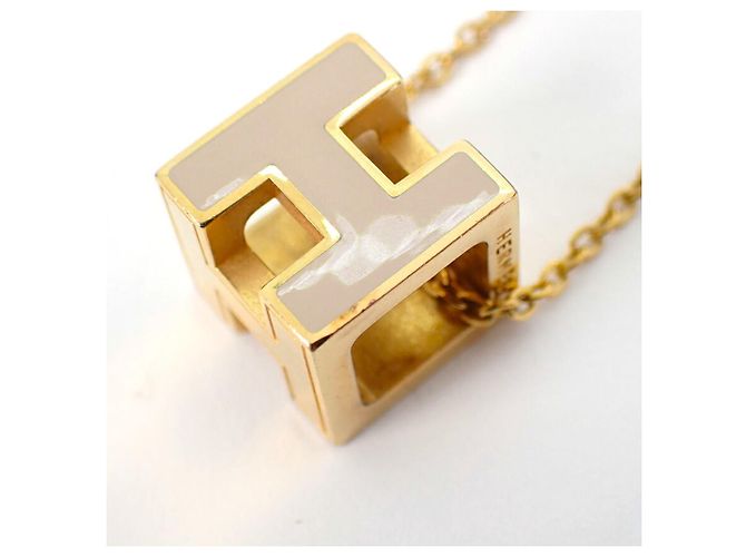 Hermès Colar HERMES H-Cube Gold x Greige - vista 7