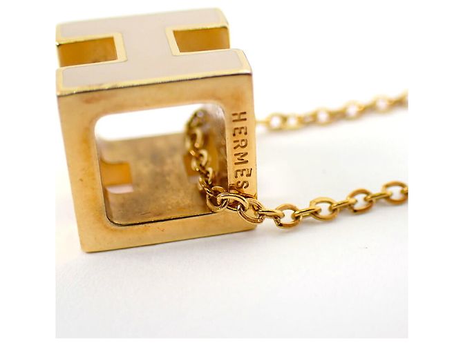 Hermès Colar HERMES H-Cube Gold x Greige - vista 8