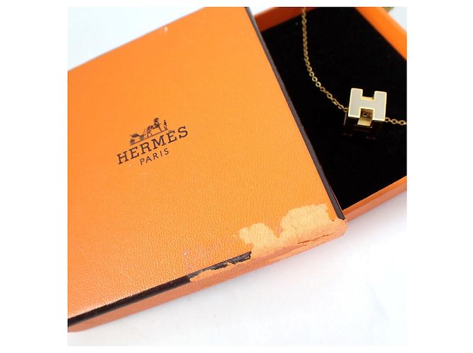 Hermès Colar HERMES H-Cube Gold x Greige - vista 9