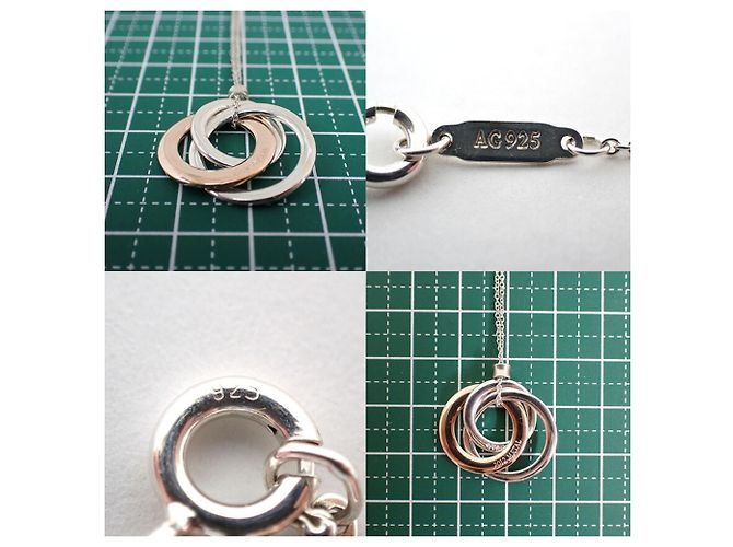Collana Tiffany & Co. 925 Metal 1837 Triple Interlocking Circle - vista 11