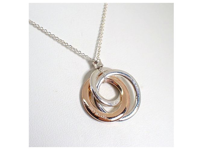 Collana Tiffany & Co. 925 Metal 1837 Triple Interlocking Circle - vista 4