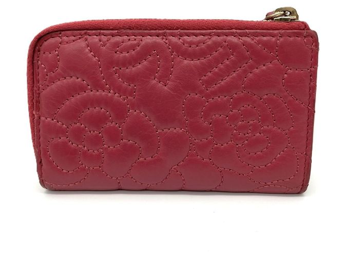 Monedero Chanel Camellia No. 5 Rosa Roja - vista 2
