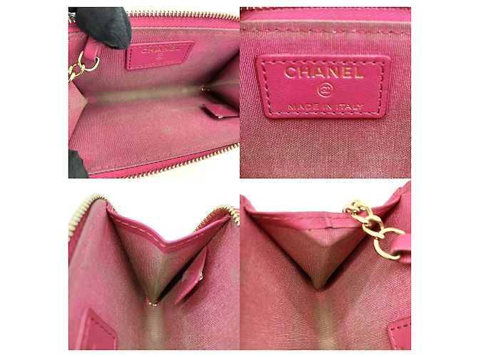 Monedero Chanel Camellia No. 5 Rosa Roja - vista 5