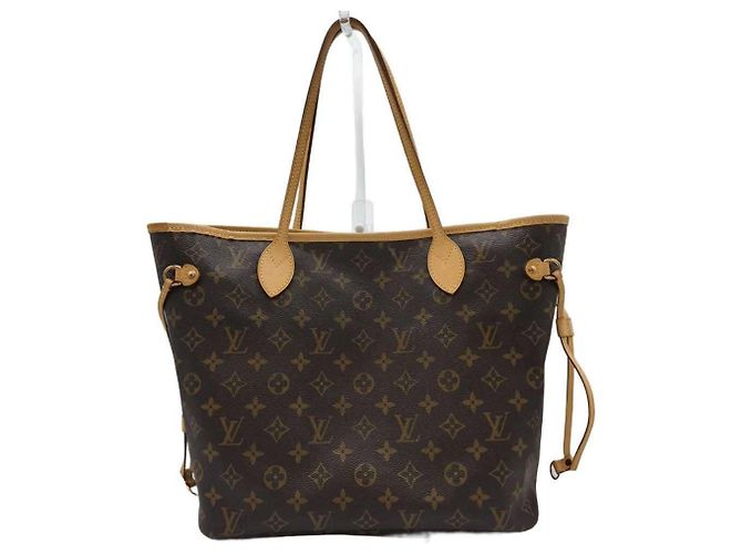 Borsa Tote Louis Vuitton Neverfull MM Marrone Monogramma - vista 2