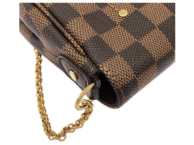 Borsa a tracolla Louis Vuitton Damier Favorite PM Damier ebene - vista 5