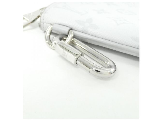 Louis Vuitton Pouch aus grauer beschichteter Canvas Braun - Ansicht 6