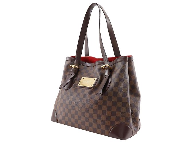 Borsa Tote Louis Vuitton Hampstead MM Marrone - vista 2