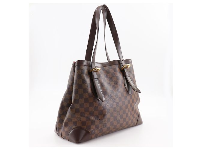 Borsa Tote Louis Vuitton Hampstead MM Marrone - vista 3