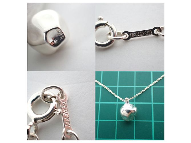 Collana con pendente a forma di mela in argento 925 Tiffany & Co. - vista 11
