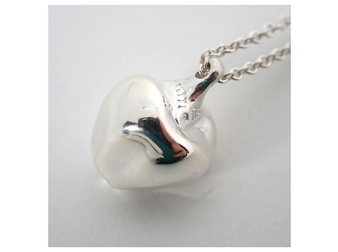 Collana con pendente a forma di mela in argento 925 Tiffany & Co. - vista 7
