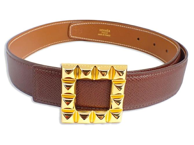 Hermès Hermes Ledergürtel Standard Braun - Ansicht 2