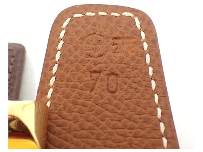 Hermès Hermes Ledergürtel Standard Braun - Ansicht 7