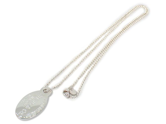 Collana con pendente lungo ovale Return to Tiffany in argento 925 di Tiffany & Co. - vista 2