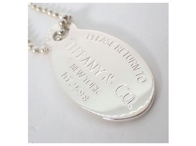 Collana con pendente lungo ovale Return to Tiffany in argento 925 di Tiffany & Co. - vista 3