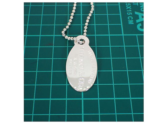 Collana con pendente lungo ovale Return to Tiffany in argento 925 di Tiffany & Co. - vista 9