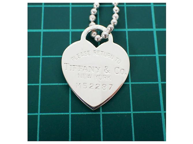 Tiffany & Co. pendente lungo con ciondolo ovale Return to Tiffany in argento 925 - vista 11