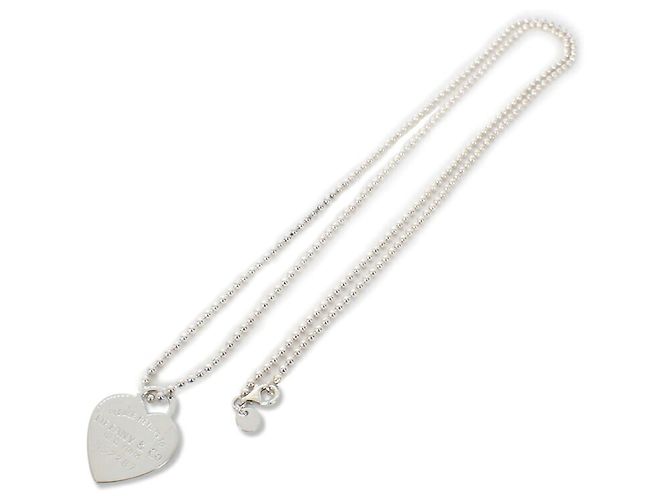 Tiffany & Co. pendente lungo con ciondolo ovale Return to Tiffany in argento 925 - vista 2