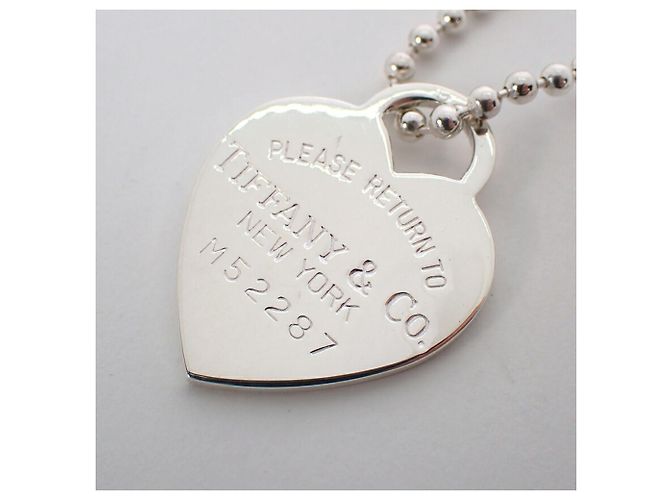 Tiffany & Co. pendente lungo con ciondolo ovale Return to Tiffany in argento 925 - vista 3