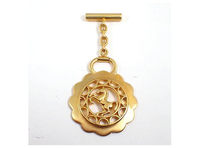 Hermès HERMES Cheval Fleur Horse Gold Manschettenknöpfe - Ansicht 4