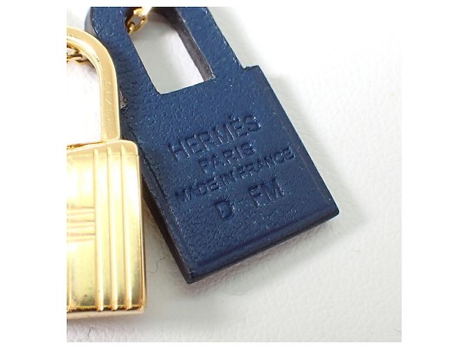 Hermès Collana Hermes O'Kelly D-stamp Gold x Navy - vista 5