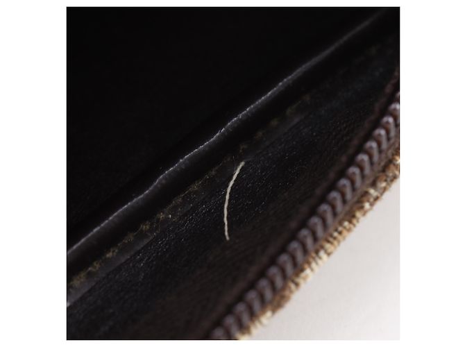 Borsa a tracolla Christian Dior Trotter in tela marrone - vista 7